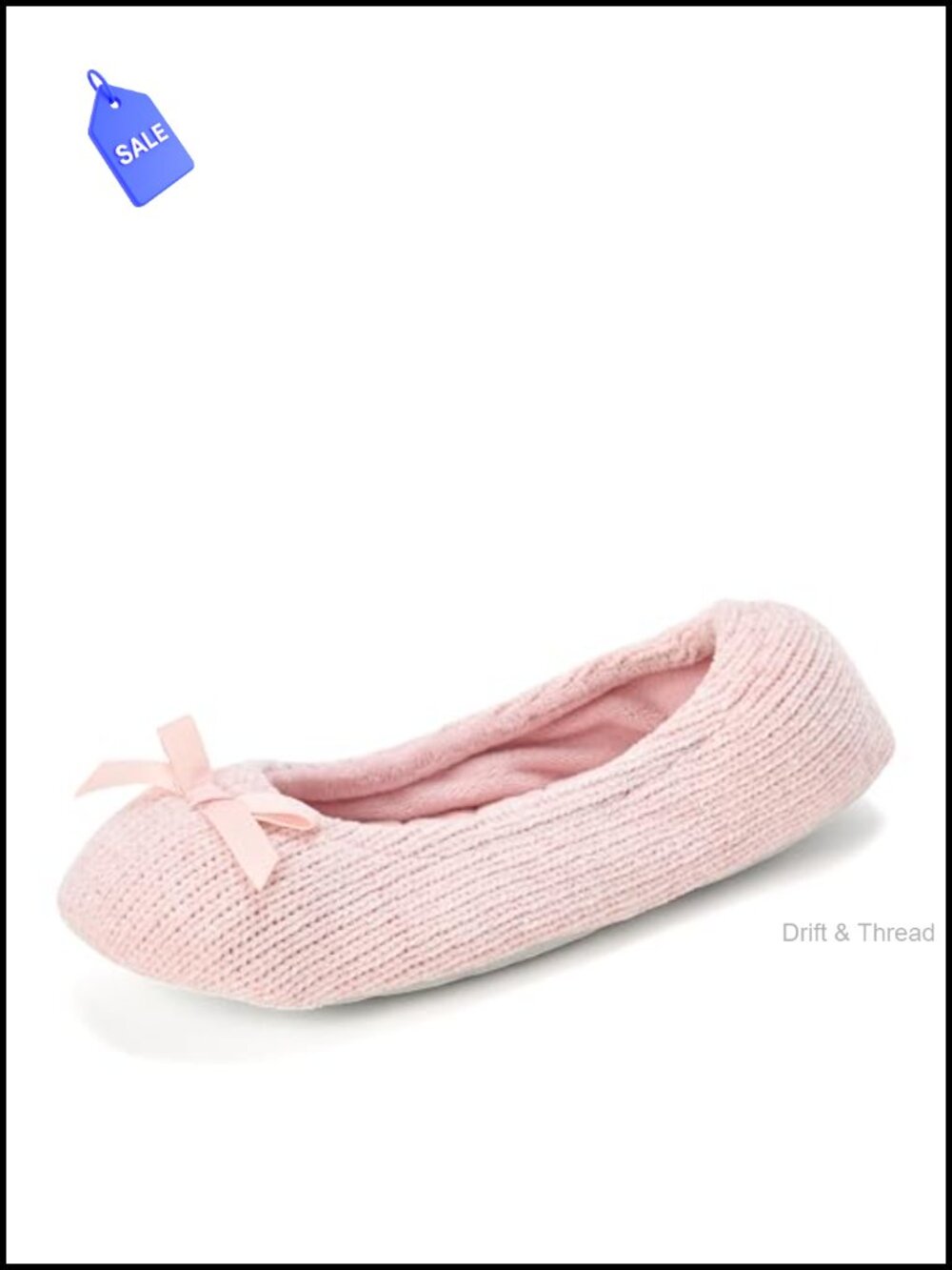 Layla Ballerina Slipper Memory Foam Soft Tie Bow Suede Sole